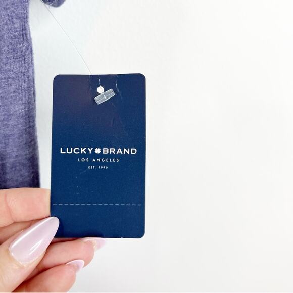 NWT Lucky Brand x AC/DC Studded Tee S Blue - Picture 9 of 9